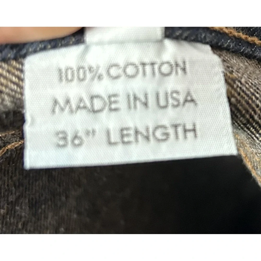 Watson Jeans Mens 38x36 Blue Dark Wash Straight Leg Made In USA Denim Workwear - Picture 6 of 10